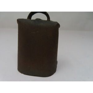 Vintage Cow Bell 3" Gold Tone Attracts to Magnet